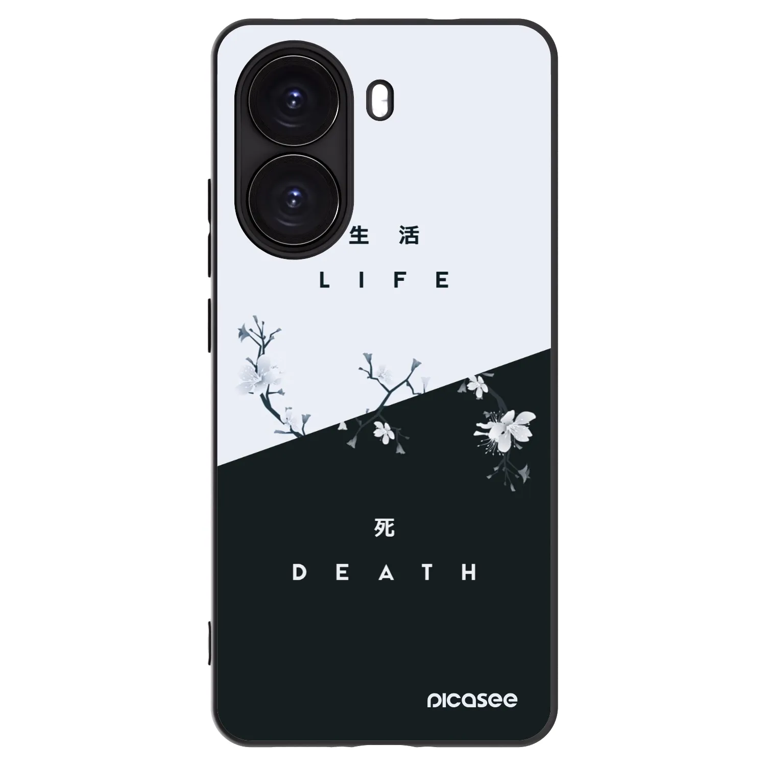 Picasee fekete szilikon tok az alábbi mobiltelefonokra Xiaomi Poco X7 Pro 5G - Life - Death
