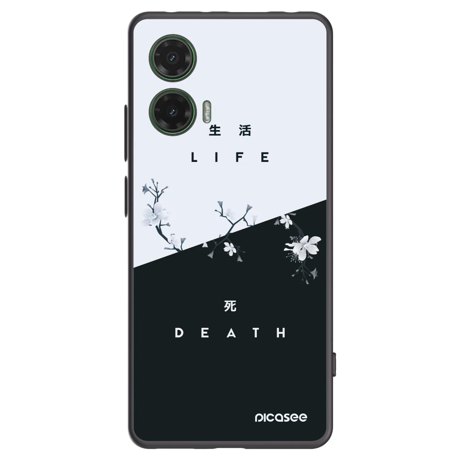 Picasee fekete szilikon tok az alábbi mobiltelefonokra Motorola Moto G35 5G - Life - Death