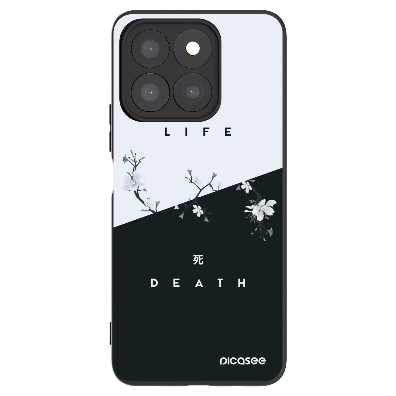 Picasee fekete szilikon tok az alábbi mobiltelefonokra Honor X8c - Life - Death