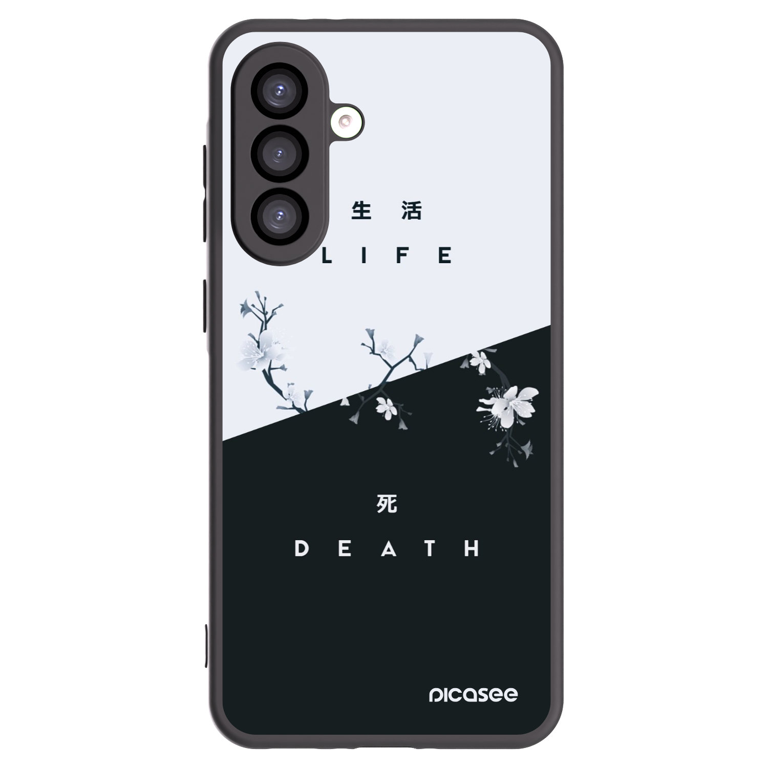 Picasee fekete szilikon tok az alábbi mobiltelefonokra Samsung Galaxy A26 5G A266B - Life - Death