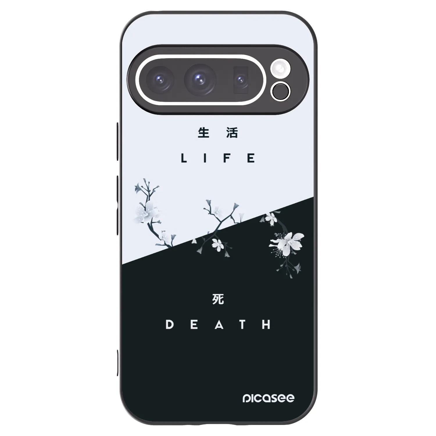 Picasee fekete szilikon tok az alábbi mobiltelefonokra Google Pixel 9 Pro - Life - Death