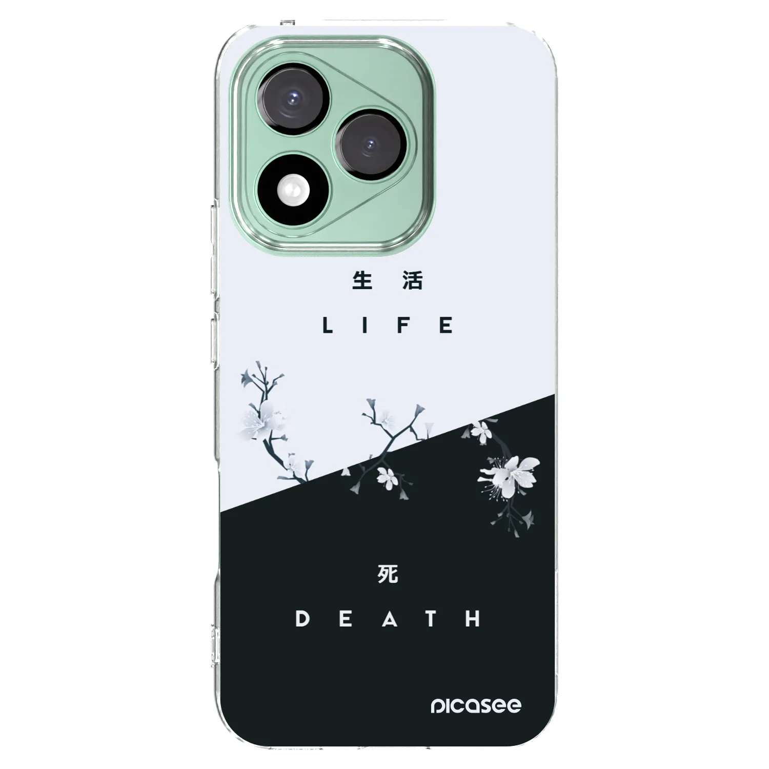 Picasee átlátszó szilikon tok az alábbi mobiltelefonokra Honor 400 Lite 5G - Life - Death