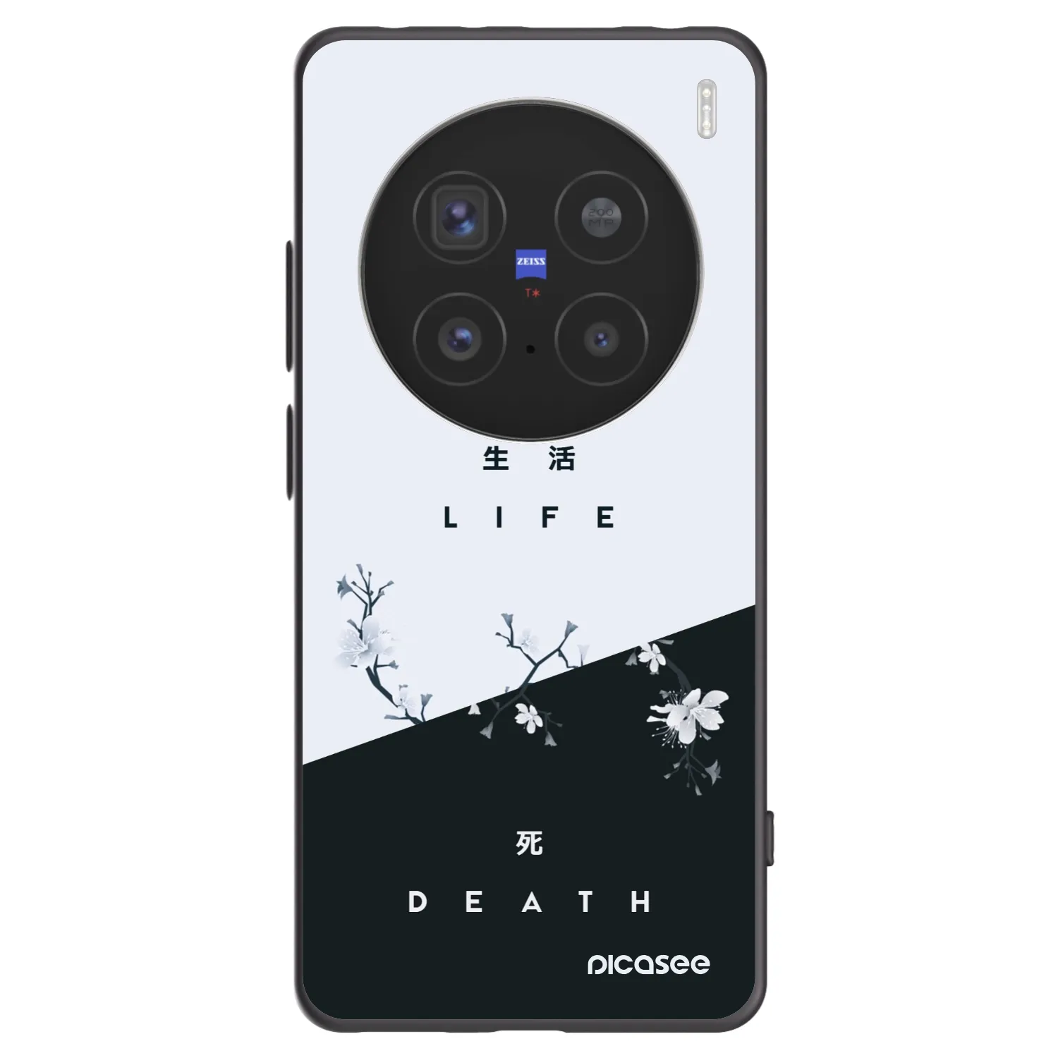 Picasee fekete szilikon tok az alábbi mobiltelefonokra Vivo X200 Pro - Life - Death