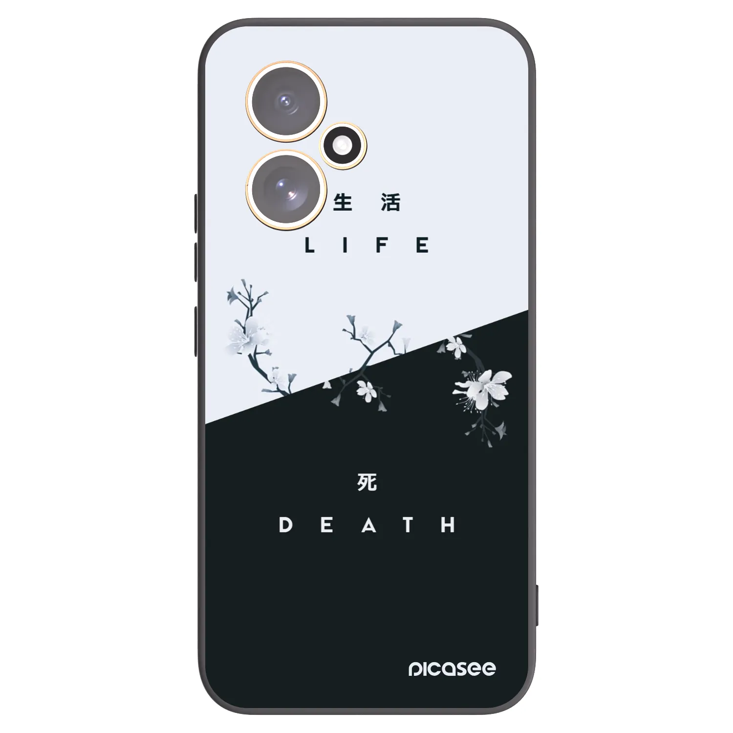 Picasee fekete szilikon tok az alábbi mobiltelefonokra Honor 400 5G - Life - Death