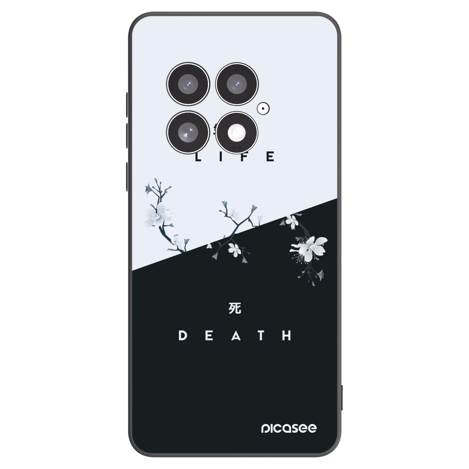 Picasee fekete szilikon tok az alábbi mobiltelefonokra OnePlus 13 5G - Life - Death