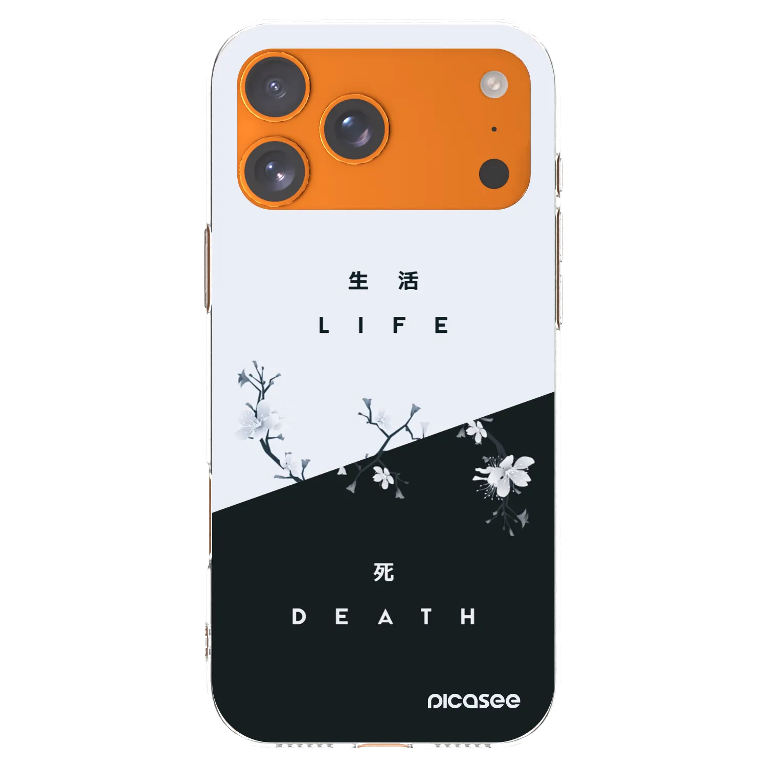 Picasee átlátszó szilikon tok az alábbi mobiltelefonokra Apple iPhone 17 Pro Max - Life - Death