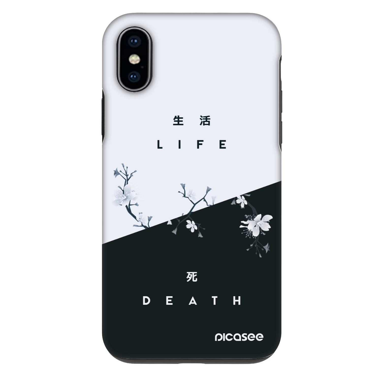 Picasee Fashion Case Apple iPhone X/XS - Life - Death
