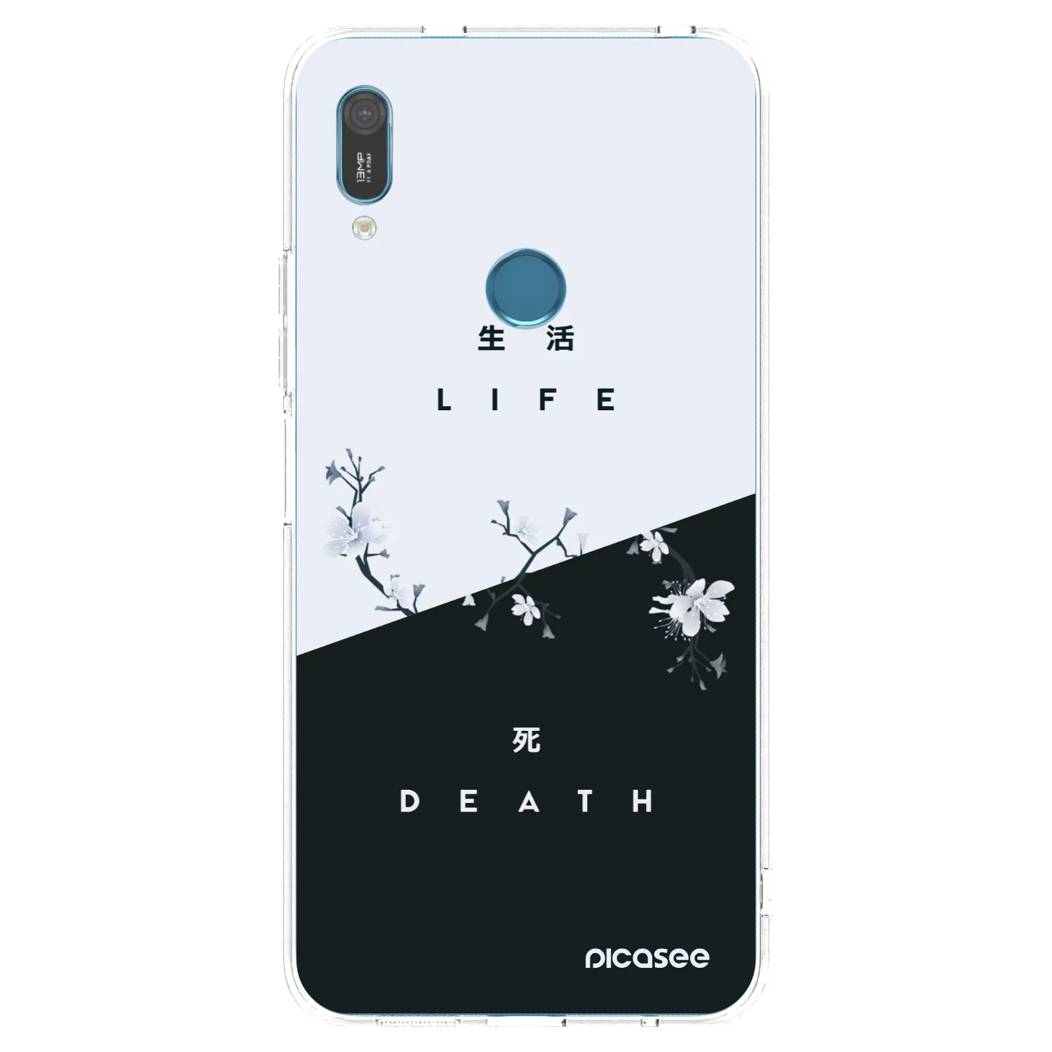 Picasee átlátszó szilikon tok az alábbi mobiltelefonokra Huawei Y6 2019 - Life - Death