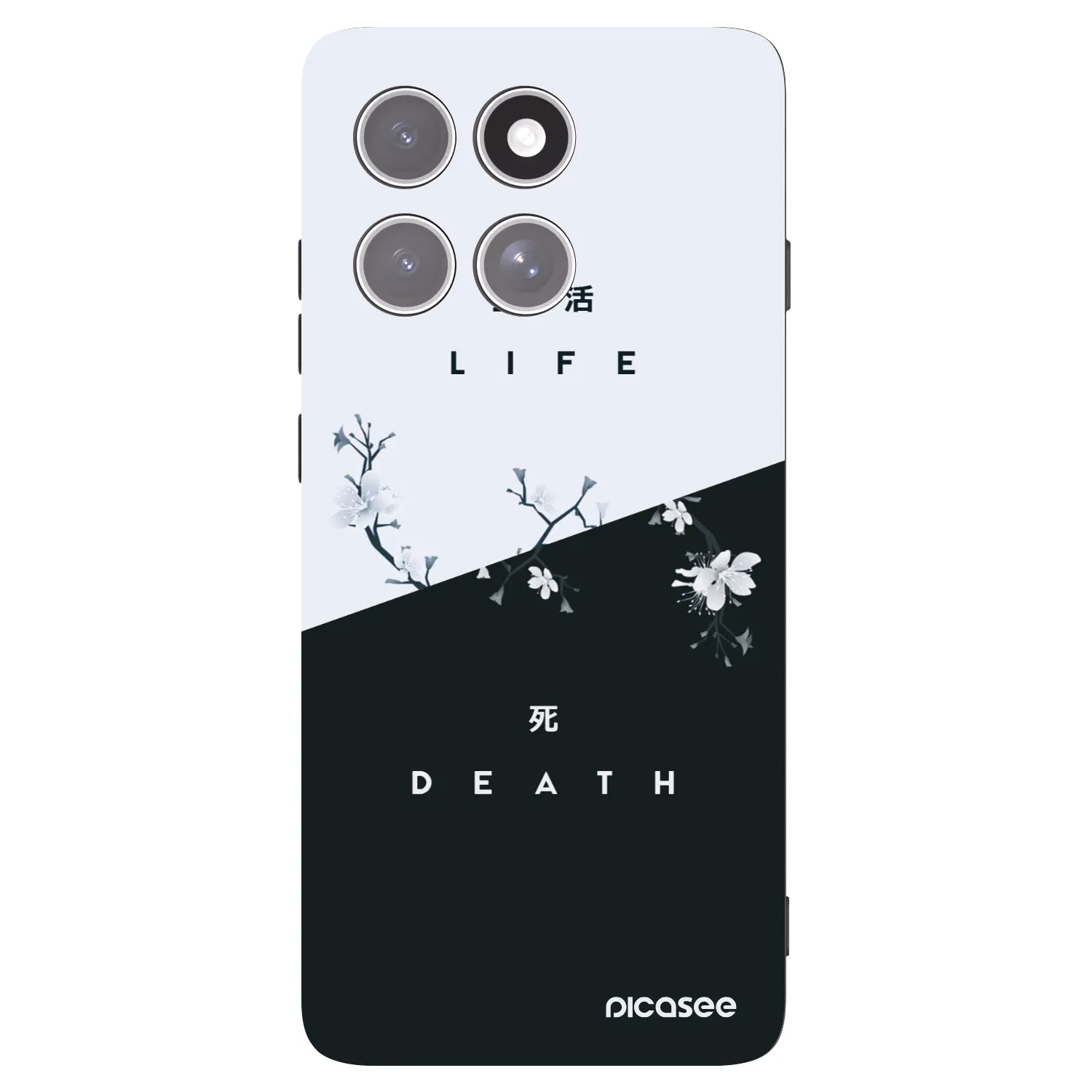 Picasee fekete szilikon tok az alábbi mobiltelefonokra Motorola Edge 60 Pro - Life - Death