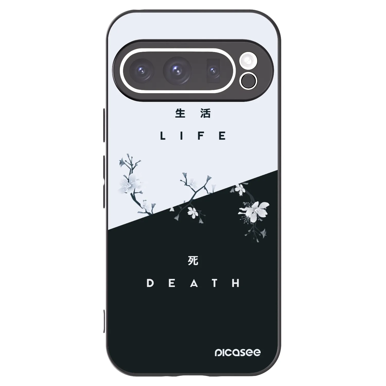 Picasee fekete szilikon tok az alábbi mobiltelefonokra Google Pixel 9 Pro XL - Life - Death