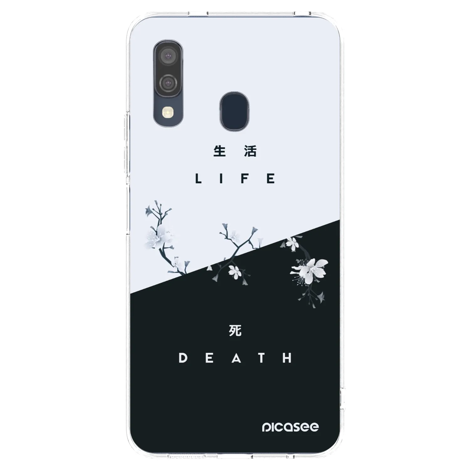 Picasee átlátszó szilikon tok az alábbi mobiltelefonokra Samsung Galaxy A40 A405F - Life - Death