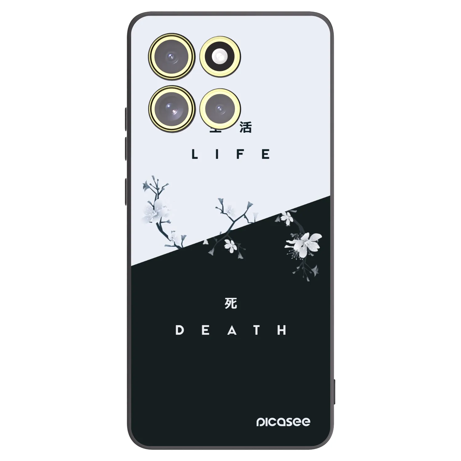 Picasee fekete szilikon tok az alábbi mobiltelefonokra Motorola Moto G86 5G - Life - Death