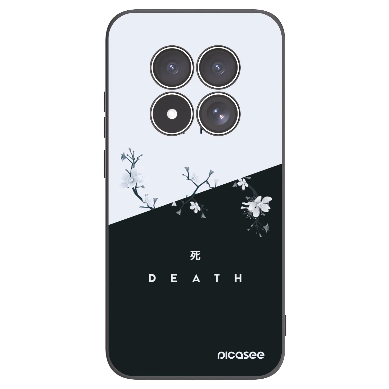 Picasee fekete szilikon tok az alábbi mobiltelefonokra Xiaomi Redmi Note 15 Pro 4G - Life - Death