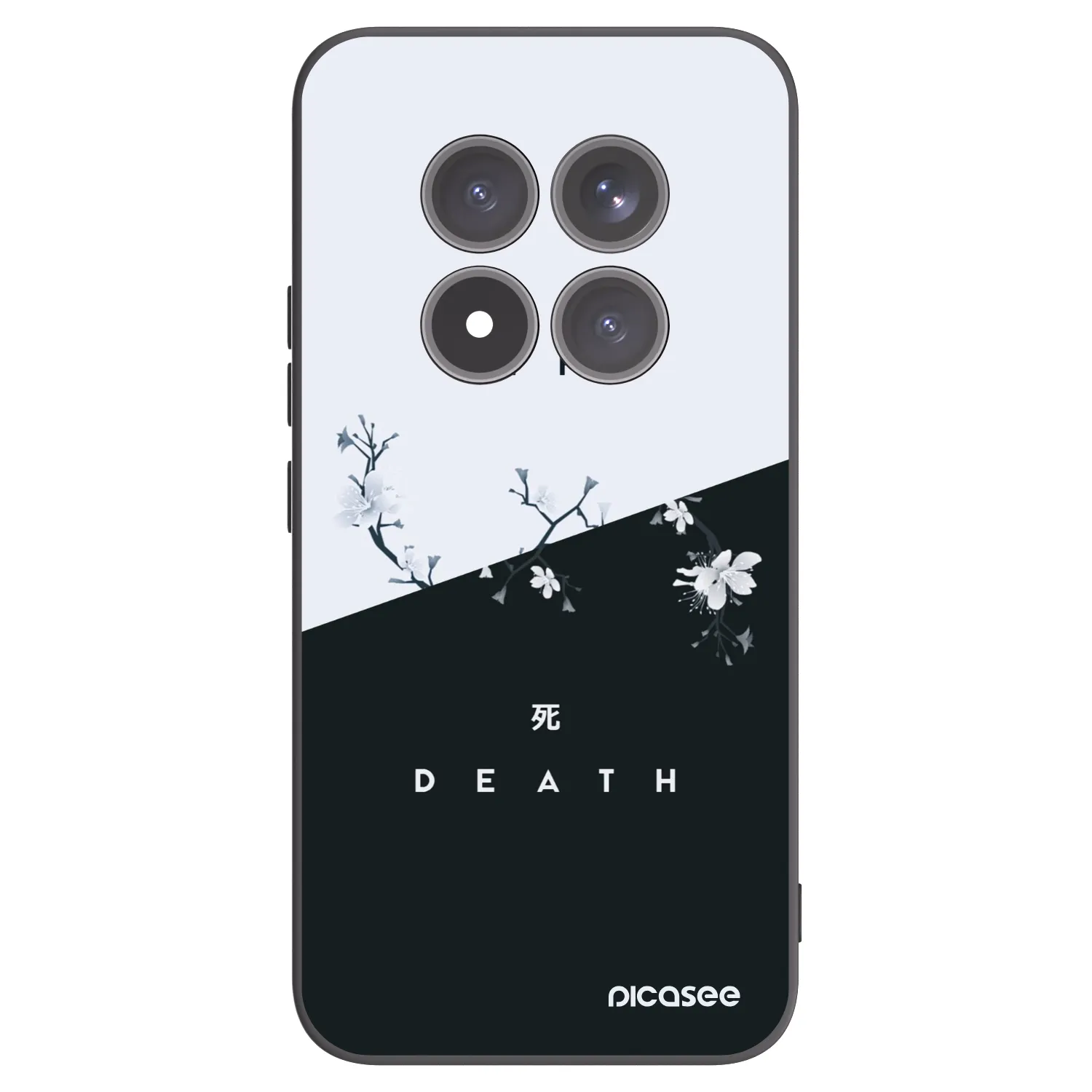 Picasee fekete szilikon tok az alábbi mobiltelefonokra Xiaomi Redmi Note 15 Pro+ - Life - Death