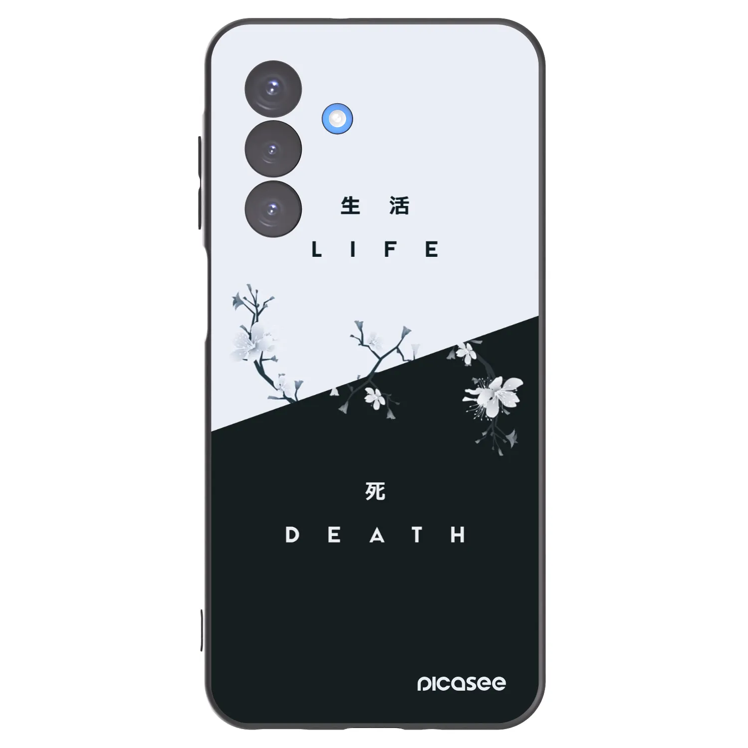 Picasee fekete szilikon tok az alábbi mobiltelefonokra Samsung Galaxy A17 5G - Life - Death