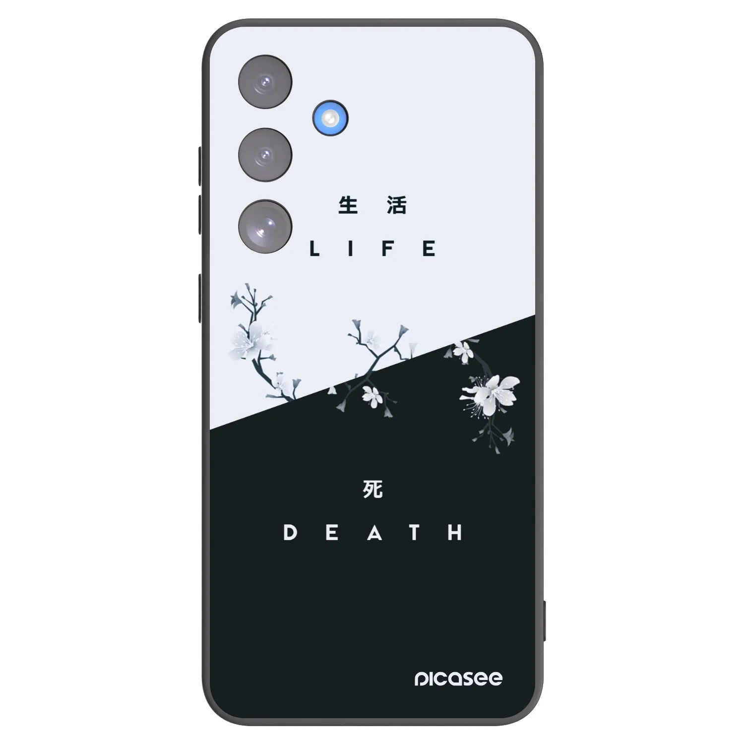 Picasee fekete szilikon tok az alábbi mobiltelefonokra Samsung Galaxy S25 FE 5G - Life - Death