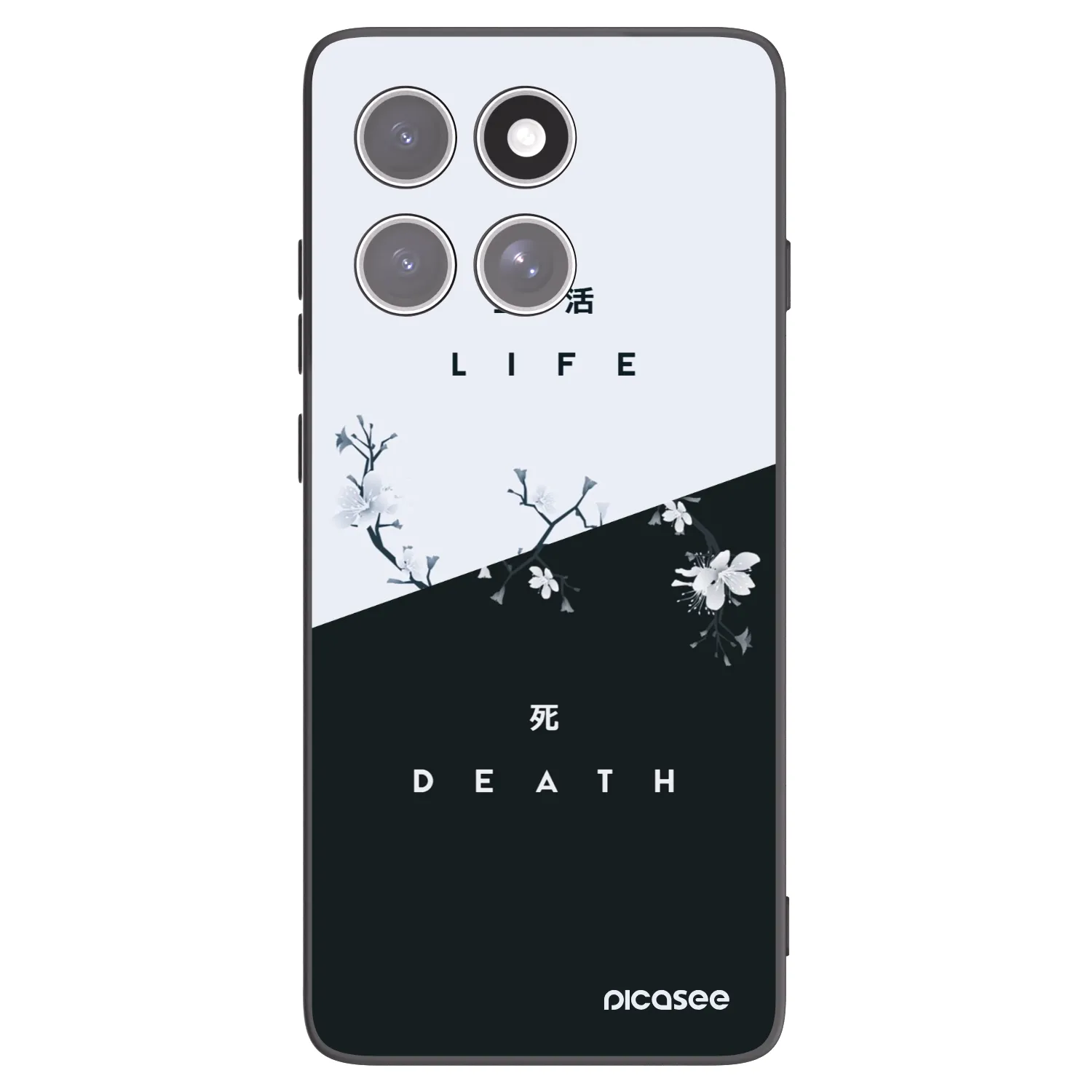Picasee fekete szilikon tok az alábbi mobiltelefonokra Motorola Edge 60 Fusion - Life - Death