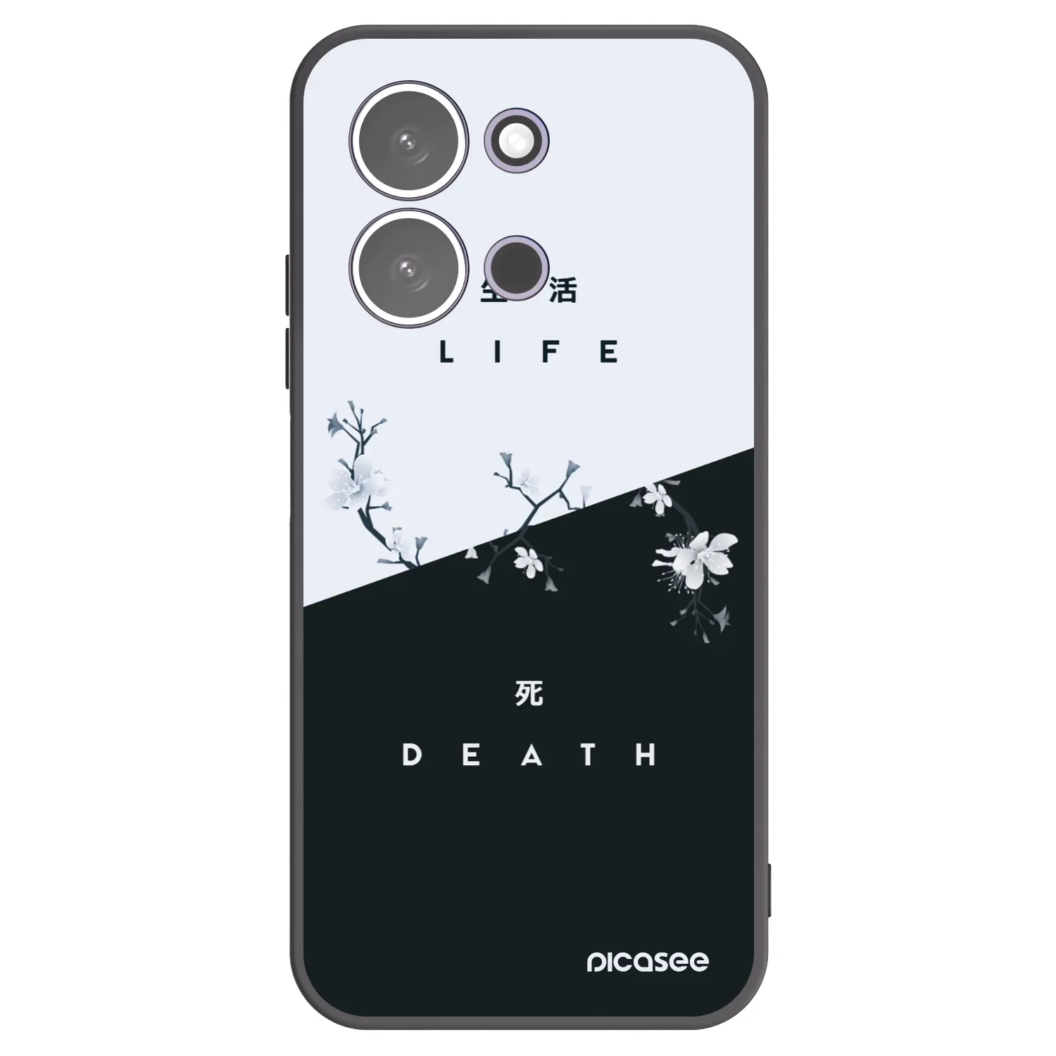 Picasee fekete szilikon tok az alábbi mobiltelefonokra Xiaomi Redmi 15C 5G - Life - Death