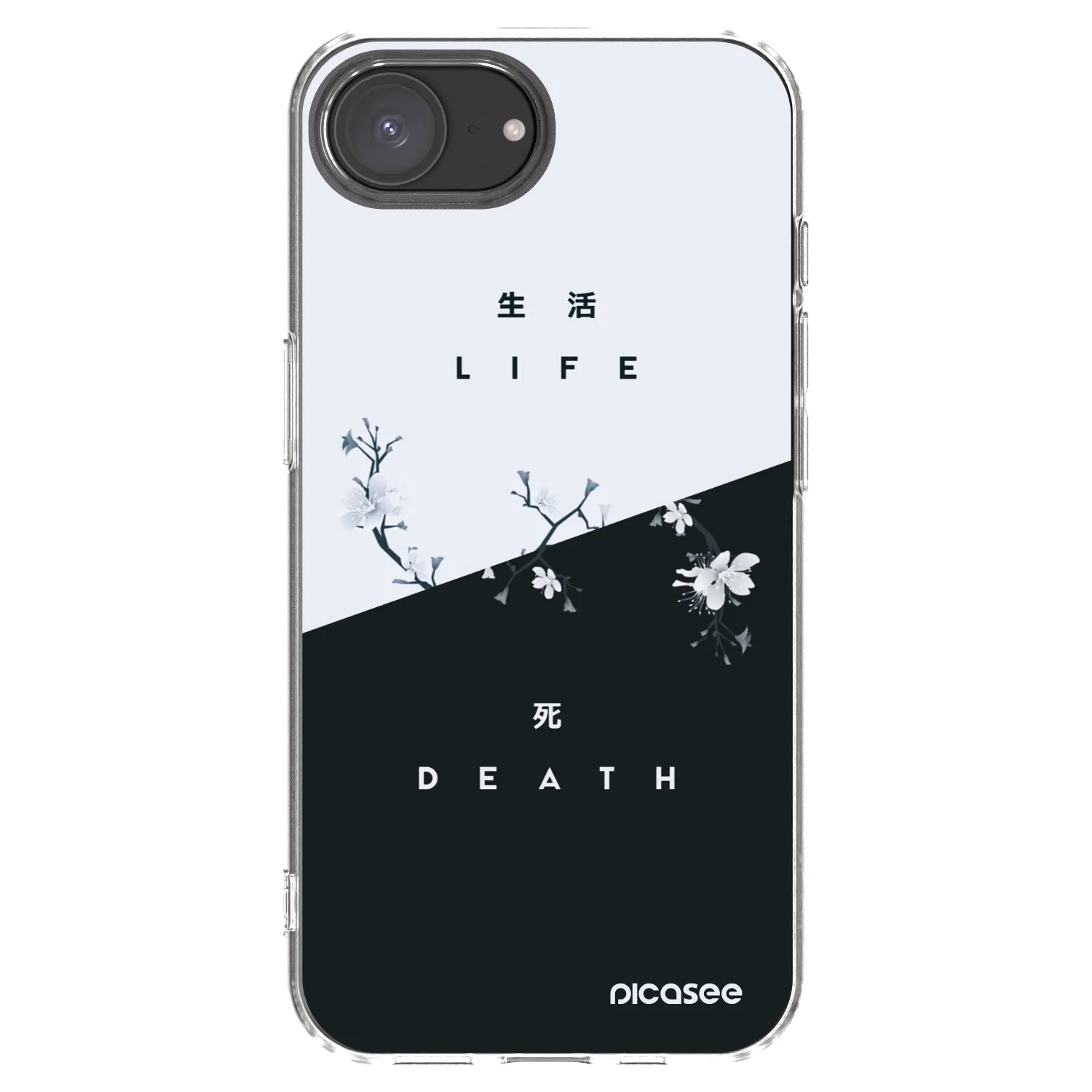 Picasee átlátszó szilikon tok az alábbi mobiltelefonokra Apple iPhone 17e - Life - Death