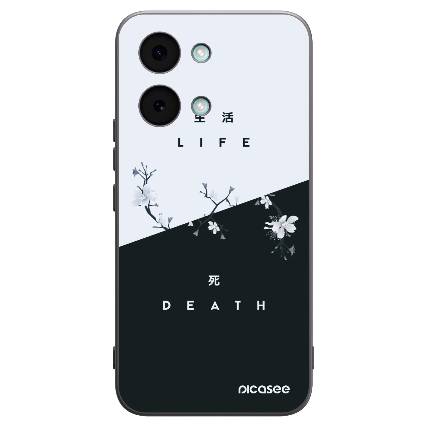 Picasee fekete szilikon tok az alábbi mobiltelefonokra Xiaomi Poco X8 Pro Max - Life - Death
