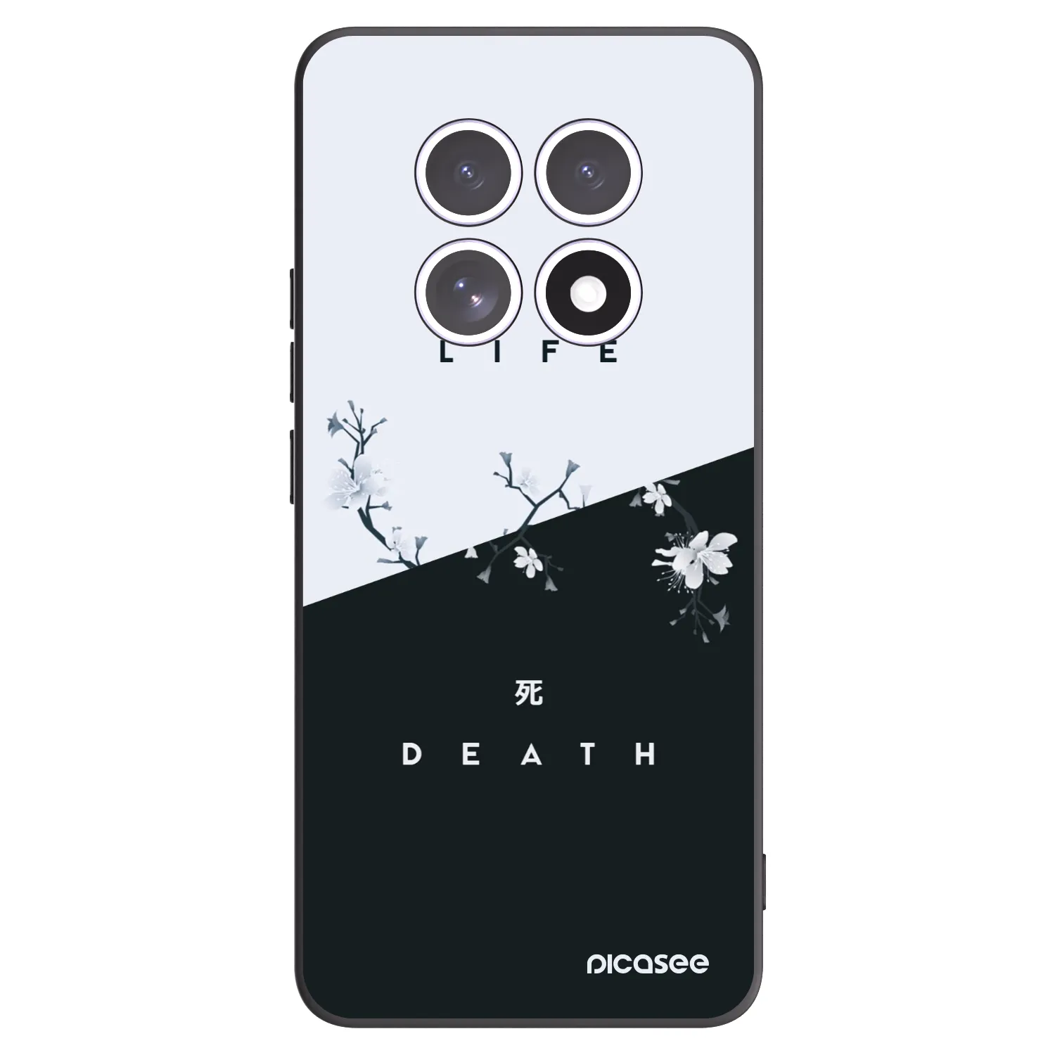Picasee fekete szilikon tok az alábbi mobiltelefonokra Xiaomi Redmi Note 15 5G - Life - Death