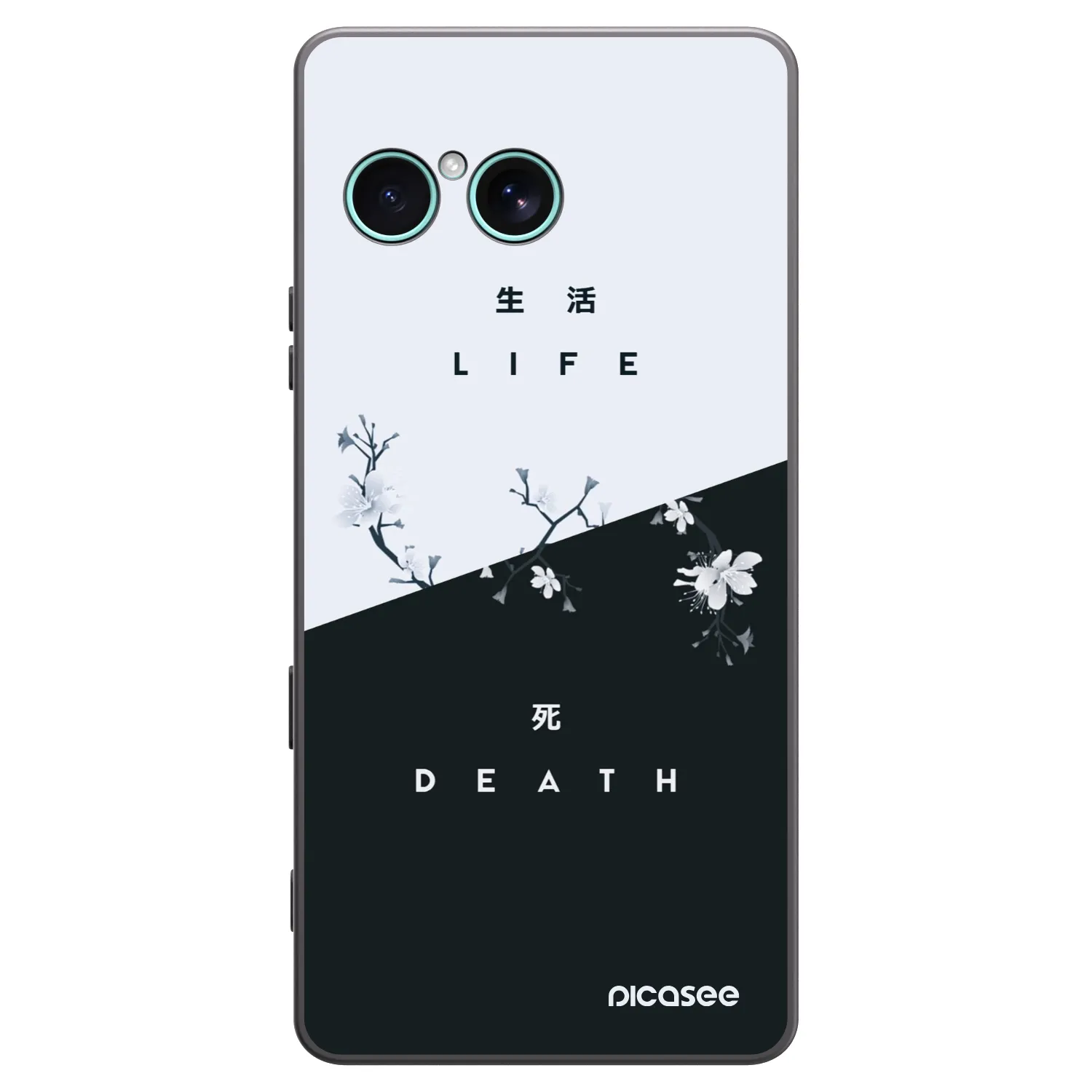 Picasee fekete szilikon tok az alábbi mobiltelefonokra Sony Xperia 10 VII - Life - Death