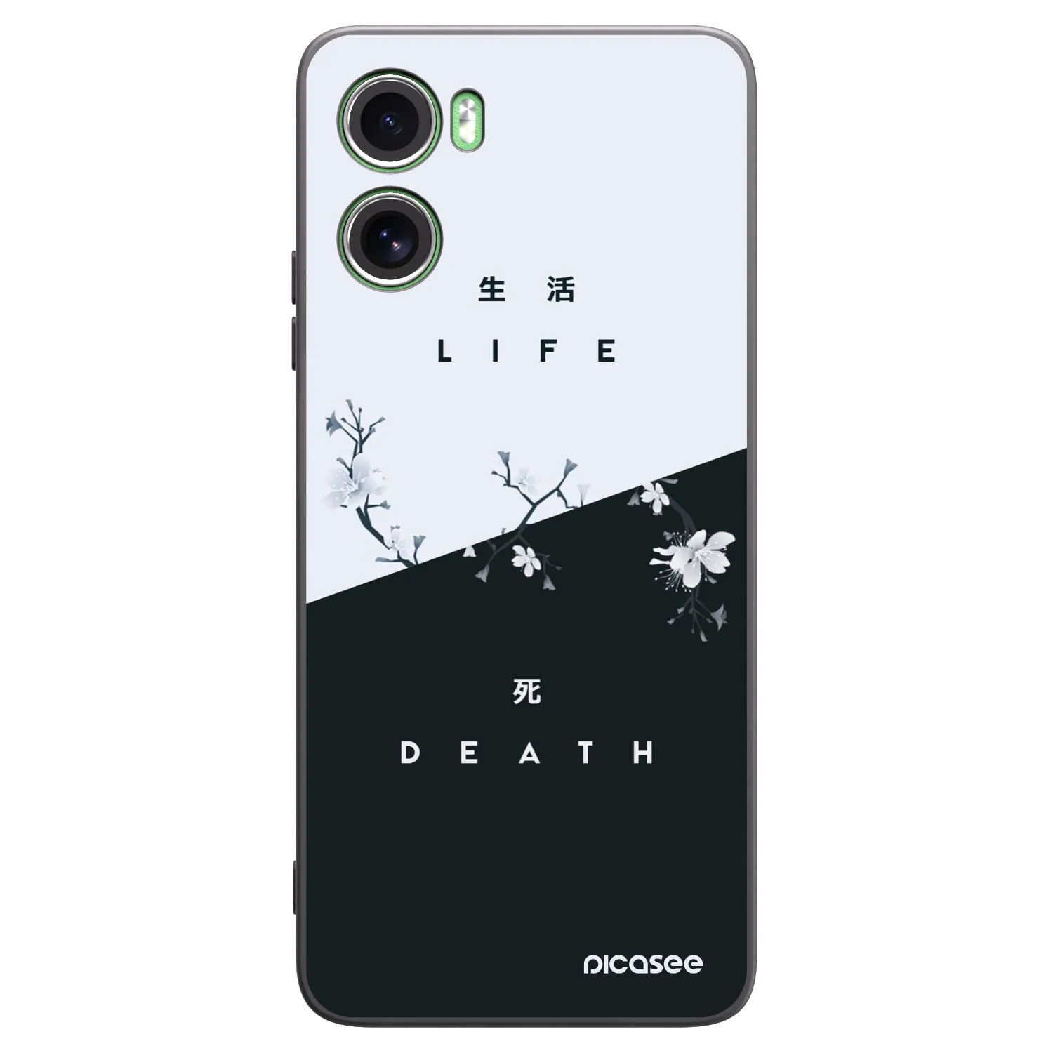 Picasee fekete szilikon tok az alábbi mobiltelefonokra Motorola Moto G06 - Life - Death