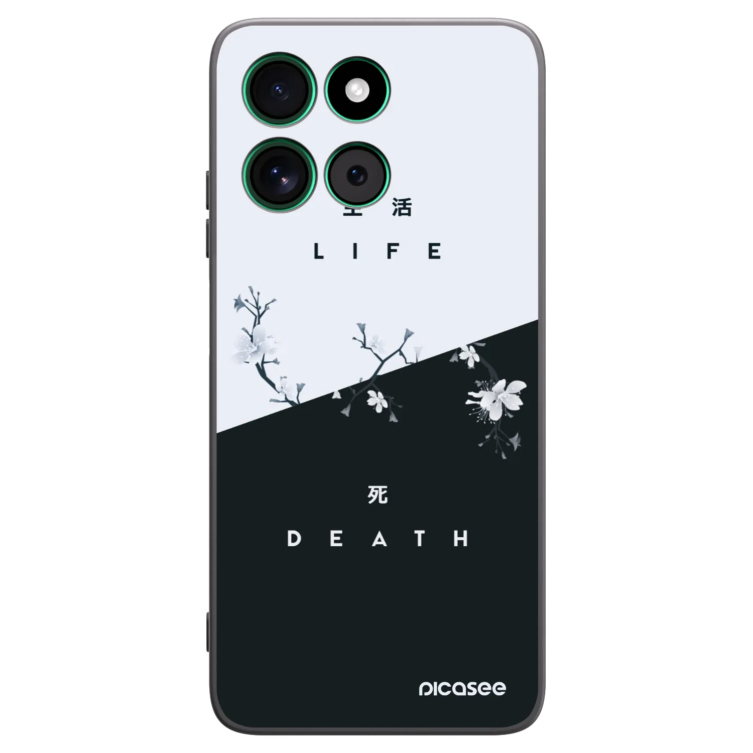 Picasee fekete szilikon tok az alábbi mobiltelefonokra Motorola Moto G57 Power - Life - Death