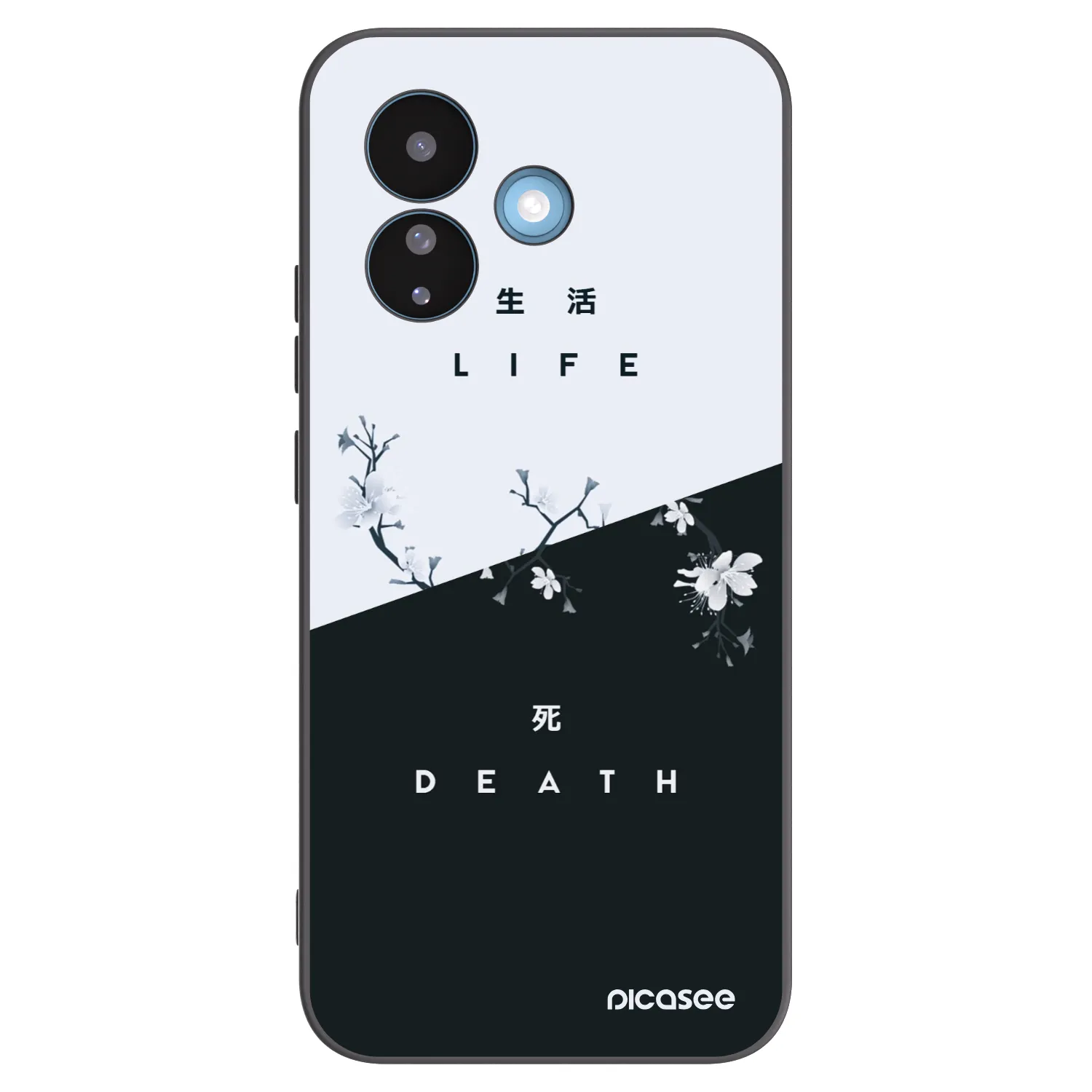 Picasee fekete szilikon tok az alábbi mobiltelefonokra Xiaomi Redmi Note 17 Pro 5G - Life - Death