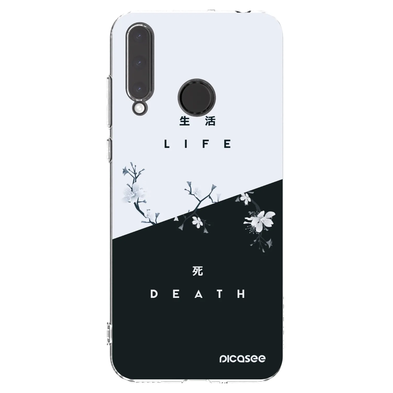 Picasee átlátszó szilikon tok az alábbi mobiltelefonokra Honor 20 Lite - Life - Death