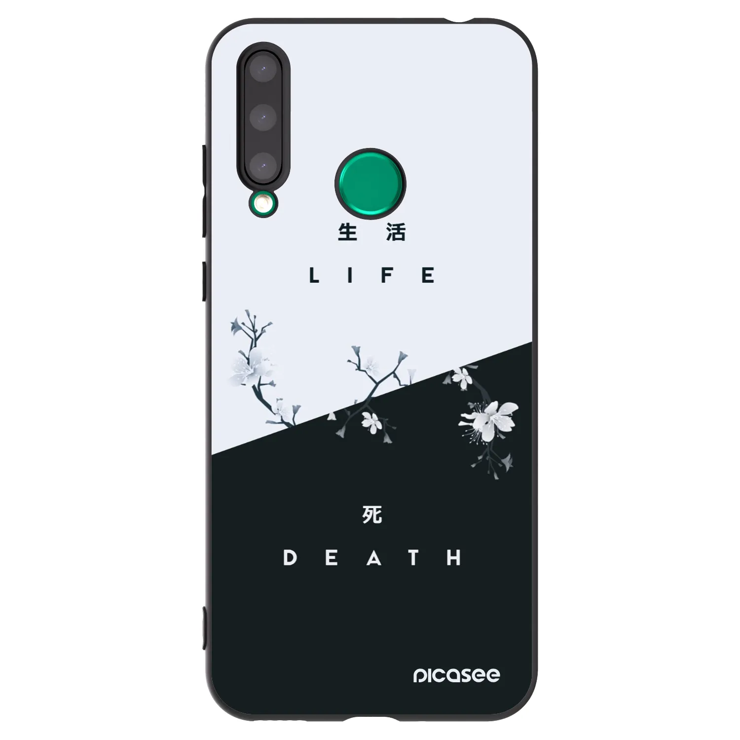 Picasee fekete szilikon tok az alábbi mobiltelefonokra Honor 20 Lite - Life - Death