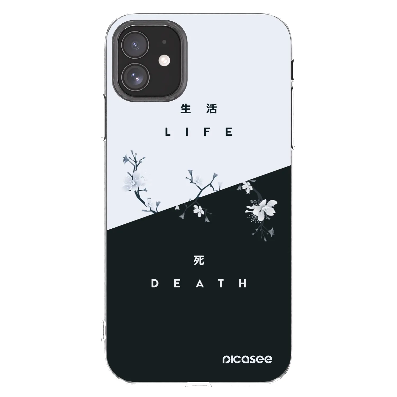 Picasee átlátszó szilikon tok az alábbi mobiltelefonokra Apple iPhone 11 - Life - Death