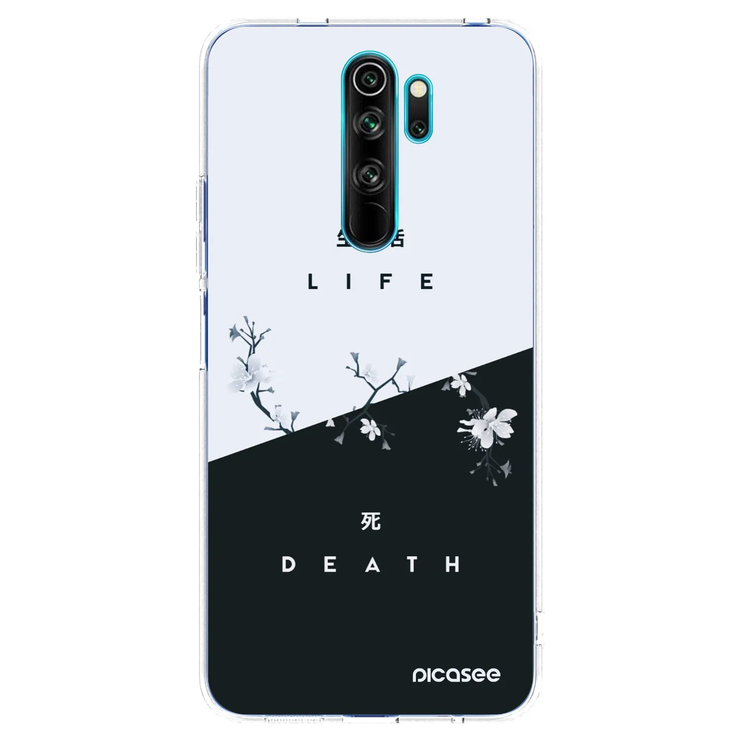 Picasee átlátszó szilikon tok az alábbi mobiltelefonokra Xiaomi Redmi Note 8 Pro - Life - Death