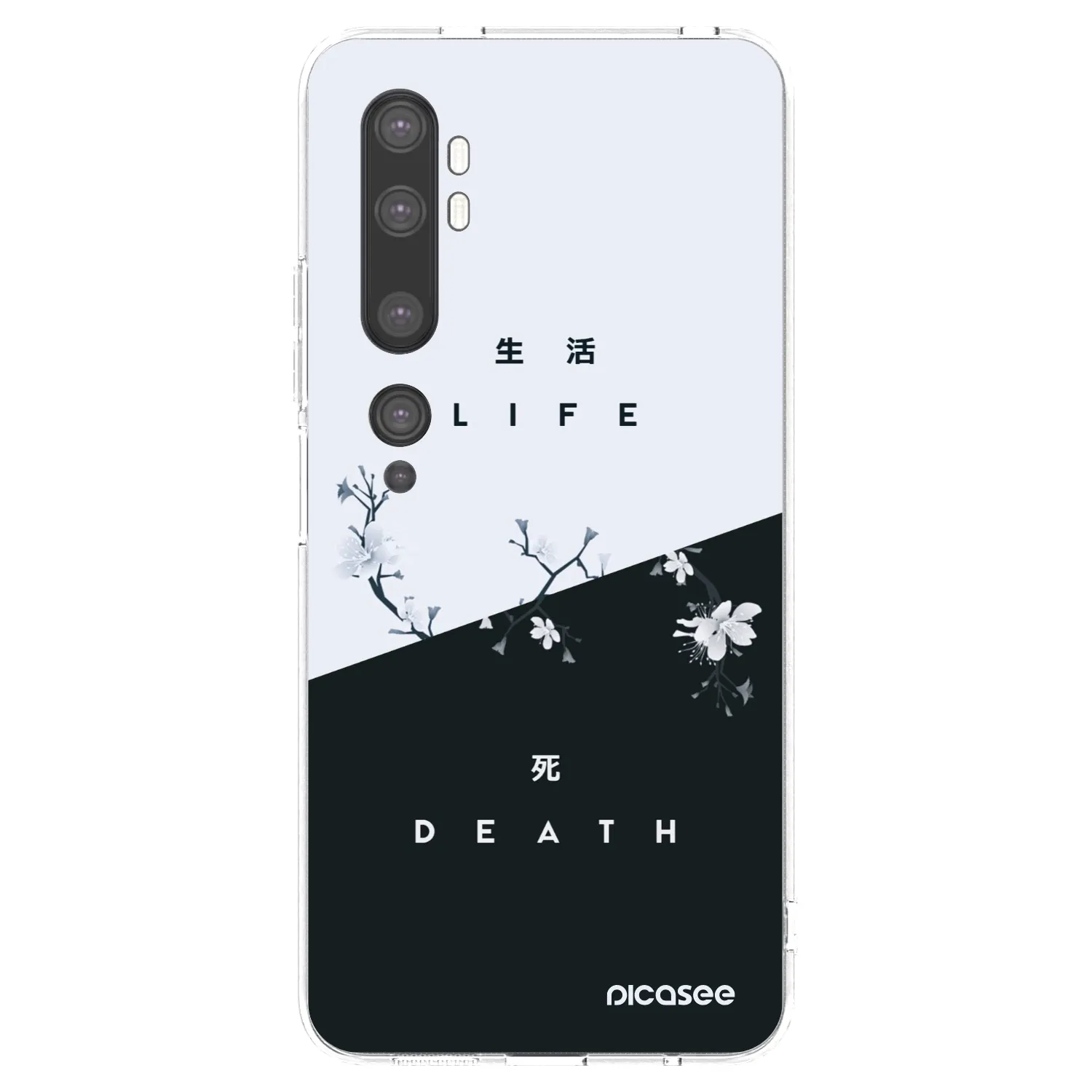 Picasee átlátszó szilikon tok az alábbi mobiltelefonokra Xiaomi Mi Note 10 (Pro) - Life - Death