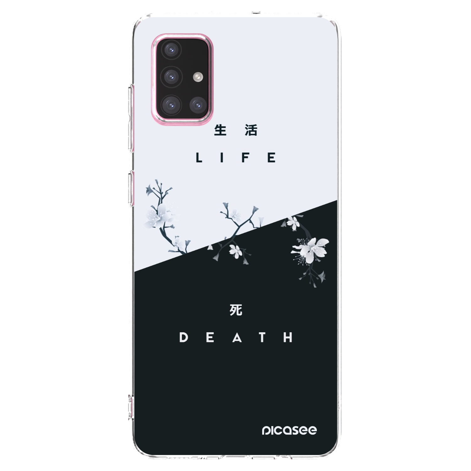 Picasee átlátszó szilikon tok az alábbi mobiltelefonokra Samsung Galaxy A71 A715F - Life - Death
