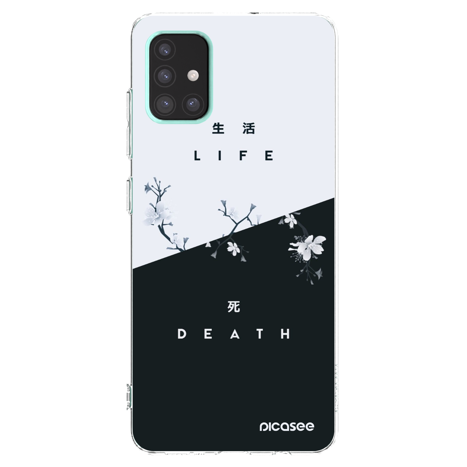 Picasee átlátszó szilikon tok az alábbi mobiltelefonokra Samsung Galaxy A51 A515F - Life - Death