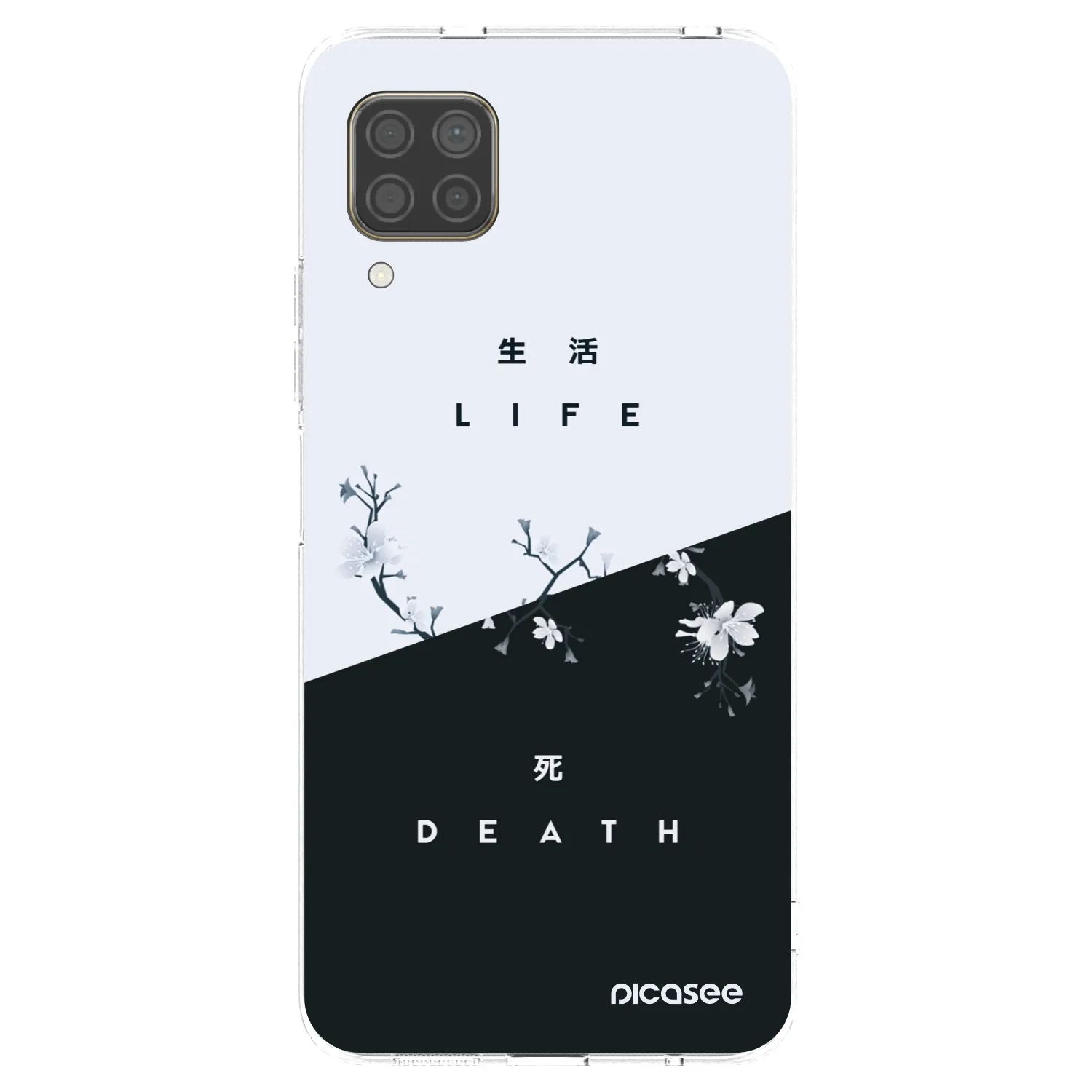 Picasee átlátszó szilikon tok az alábbi mobiltelefonokra Huawei P40 Lite - Life - Death