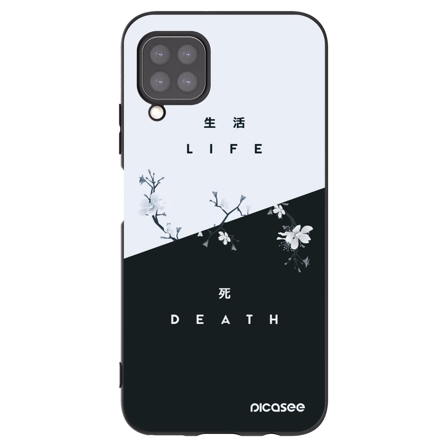 Picasee fekete szilikon tok az alábbi mobiltelefonokra Huawei P40 Lite - Life - Death