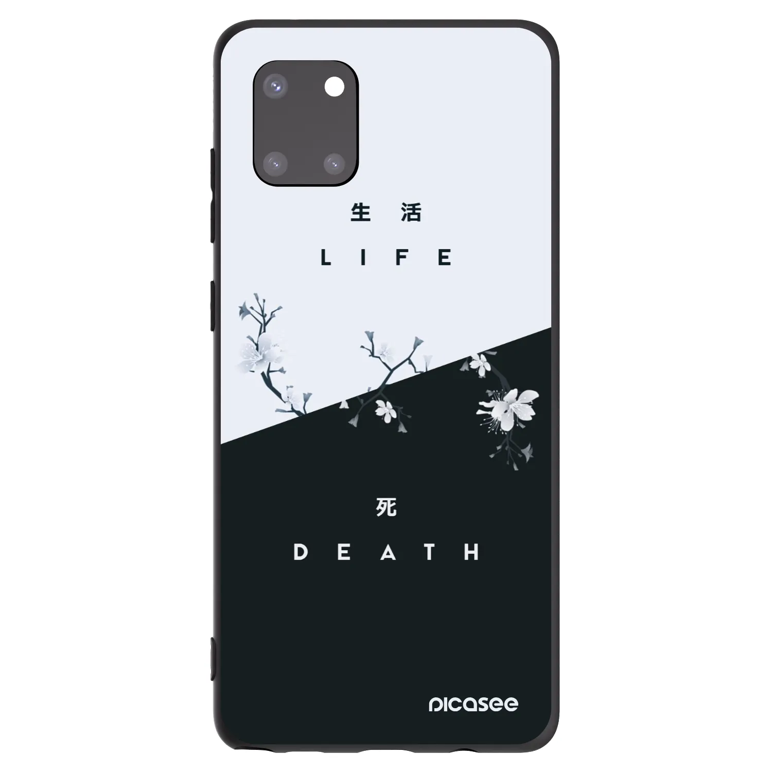 Picasee fekete szilikon tok az alábbi mobiltelefonokra Samsung Galaxy Note 10 Lite N770F - Life - Death