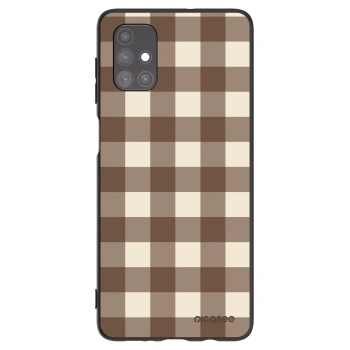 Tok az alábbi mobiltelefonokra Samsung Galaxy M51 M515F - Brown grid