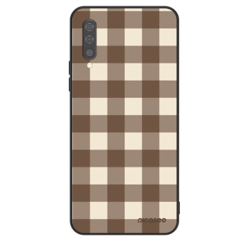 Szilikon tok erre a típusra Samsung Galaxy A50 A505F - Brown grid