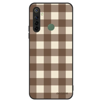Szilikon tok erre a típusra Realme 6i - Brown grid