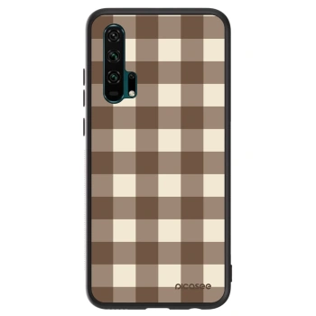 Szilikon tok erre a típusra Honor 20 Pro - Brown grid