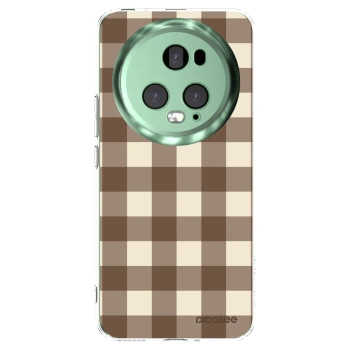 Picasee átlátszó szilikon tok az alábbi mobiltelefonokra Honor Magic5 Pro - Brown grid
