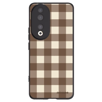 Picasee fekete szilikon tok az alábbi mobiltelefonokra Honor 90 5G - Brown grid