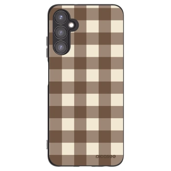 Picasee fekete szilikon tok az alábbi mobiltelefonokra Samsung Galaxy A05s A057G - Brown grid
