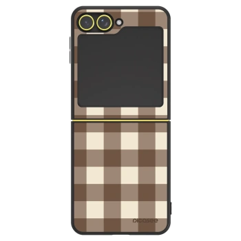 Szilikon tok erre a típusra Samsung Galaxy Z Flip5 5G - Brown grid