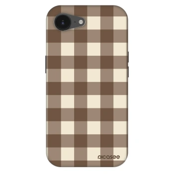 Szilikon tok erre a típusra Apple iPhone 16e - Brown grid