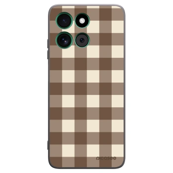 Picasee fekete szilikon tok az alábbi mobiltelefonokra Motorola Moto G57 Power - Brown grid