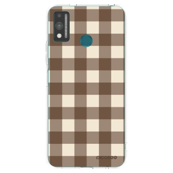 Tok az alábbi mobiltelefonokra Honor 9X Lite - Brown grid